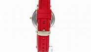 Geneva Women's Quartz Metal and Rubber Watch, Color:Red (Model: AM10776G439-320)