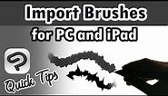 How to Import Brushes and Materials Into Clip Studio Paint for PC and Ipad From Clip Studio Assets