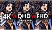 4K vs QHD vs FHD Game Graphics | 1080p 1440p 2160p