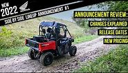 New 2022 Honda Pioneer Side by Side Model Lineup Announcement Review: Changes Explained! | UTV / SxS