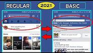 How to Change Facebook View in Mobile || Regular & Basic || Logical Window || 2021