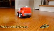 Kid Galaxy Squeezable Remote Control Fire Truck. RC Toy for Preschool Kids Ages 2 and Up, Red