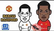 How To Draw Marcus Rashford | MBA Soccer Player | Draw Football Player Easy Step By Step