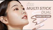 HOW TO USE | ✨I’M MULTI STICK DUAL✨ | Contour and Highlight in One Step!💕 | I'M MEME