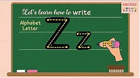 Learn how to write the Letter Zz || Practice writing