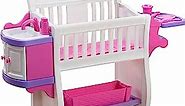 American Plastic Toys My Very Own Nursery Baby Doll Crib Playset for Toddlers & Kids Ages 2 and Up | Made in USA from Safe Plastics | Learn to Nurture and Care
