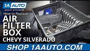 How to Replace Air Filter Box 14-19 Chevy Silverado
