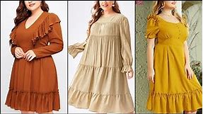 35 Different Styles Of Plus Size Semi Formal And Casual Dresses Peplum Shirts And swinging dresses