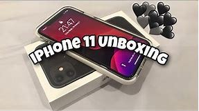 iPhone 11 + accessories UNBOXING | black, 64gb 🖤