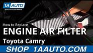 How to Replace Engine Air Filter 11-17 Toyota Camry