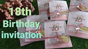 HOW TO MAKE SIMPLE YET PRESENTABLE INVITES FOR 18TH BIRTHDAY / SIMPLE DEBUT INVITATION