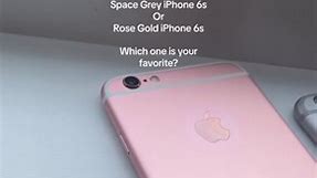 iPhone 6s Rose gold or Space Grey? credit to @Hailey Lewis on facebook for making this video with their iPhone 6s 😃 #iphonecolour #iphone6s #apple #iphon