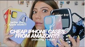 TESTING CHEAP PHONE CASES FROM AMAZON!!! iPhone 11 Pro Max case haul & unboxing *amazon favorites*