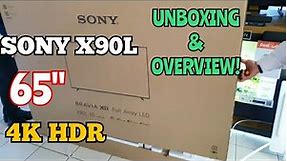 Sony X90L Series 65" Full Array 4K HDR LED Google TV (2023) | Unboxing and Overview!