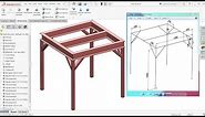 Solidworks Weldments tutorial steel structure with welding Part 1