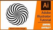 Adobe Illustrator Easy Swirl Pattern, How to Design a Vector Spiral Swirl - Step by Step Tutorial