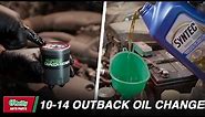 How To: Change the Oil and Filter in a 2010 to 2014 Subaru Outback