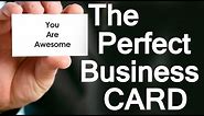 5 Tips to Create the Perfect Business Card | How To Design Professional Business Cards