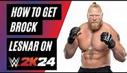 How to Unlock ( Brock Lesnar In WWE 2k24 ) Step By Step Complete Guide revealed !!!🤯😍😱