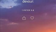 1 Peter 5:8| Be SOBER, Be VIGILANT!!