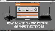How To Setup D-link Router As Repeater For Range Extending