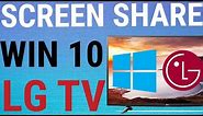 📺 Screen Share LG Smart TV & Windows 10 Computer 💻