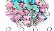 Mr. Pen- Pastel Binder Clips, 50 Pack, 0.75 in, Pastel Color, Small Clips, Small Binder Clips, Paper Binder Clips, Binder Clips Small Size, Small Paper Clips, Office Clips, Micro Binder Clips