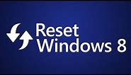Reset Windows 8.1 without losing data [1080p]