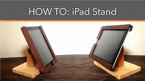 How to make an iPad stand