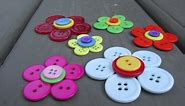 Button Flower Craft Tutorial