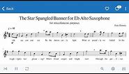 The Star Spangled Banner Alto Sax Sheet Music