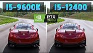i5-12400 vs i5-9600K Gaming Test | 1080p, 1440p | RTX 2060