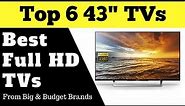 Top 6 Best Budget 43 inches FHD TVs | Review