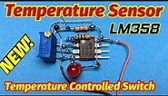 Temperature Controlled Switch using LM358 & NTC | Fan & Heater Temperature Controlled Switch