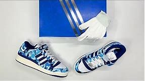 BAPE x Adidas Forum Low Camo Blue | Unboxing, details