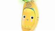 Bright Starts Babblin’ Banana Ring & Sing Light-Up Musical Baby Toy Flip Phone, 6 Months+, Multicolor