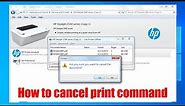 how to cancel printer command windows 10/7/8 | how to force delete pending print job in hp printer