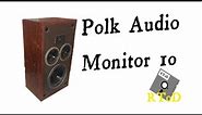 Very Early Polk Audio Monitor 10 Speakers Grill Upholstery Replacement Vintage Hi-Fi