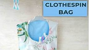 How to Make a Clothespin Bag Pattern and VIDEO Tutorial
