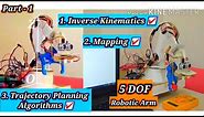 5 DOF Robotic Arm: Inverse Kinematics And Trajectory Planning