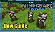 Everything About the Cow in Minecraft! | Easy Minecraft Mob Guide