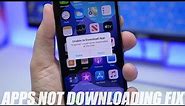 iPhone Apps Not Downloading - How To FIX It !