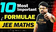 10 Most Important Formula for JEE Maths🎯 | JEE Mains 2024 | Harsh Sir @VedantuMath