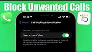 Block Unwanted Scam or Fraud Calls on iPhone - iOS 15 Tips