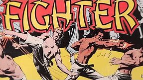RICHARD DRAGON KUNG FU FIGHTER 1 - Black, White, Red All Over Karate Action - Classic DC Comics