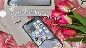 Iphone xr in 2023 aesthetic unboxing + accesories 💗