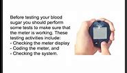 Using Your Blood Glucose Meter One Touch Ultra