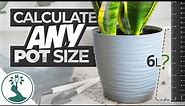 Easy Way To Calculate Your Flower Pots Volume - Measuring Your Flower Pot Size in Litres & Gallons
