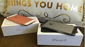 IPhone SE Rose Gold & Space Gray Unboxing