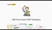 100 Free Invoice PDF Templates | InvoiceHome.com